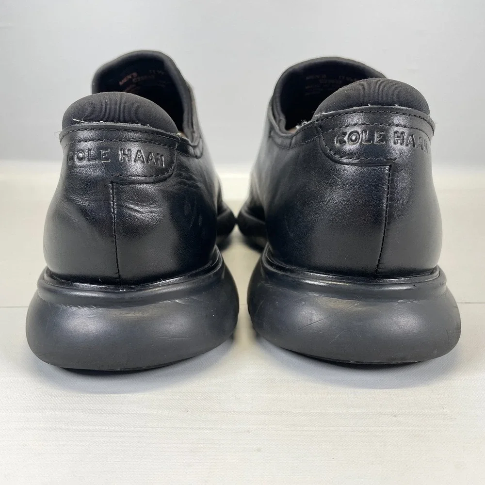 Cole Haan 2.Zerogrand Oxfords Mens Size 11.5 M Black Leather Laser Wingtip Shoes